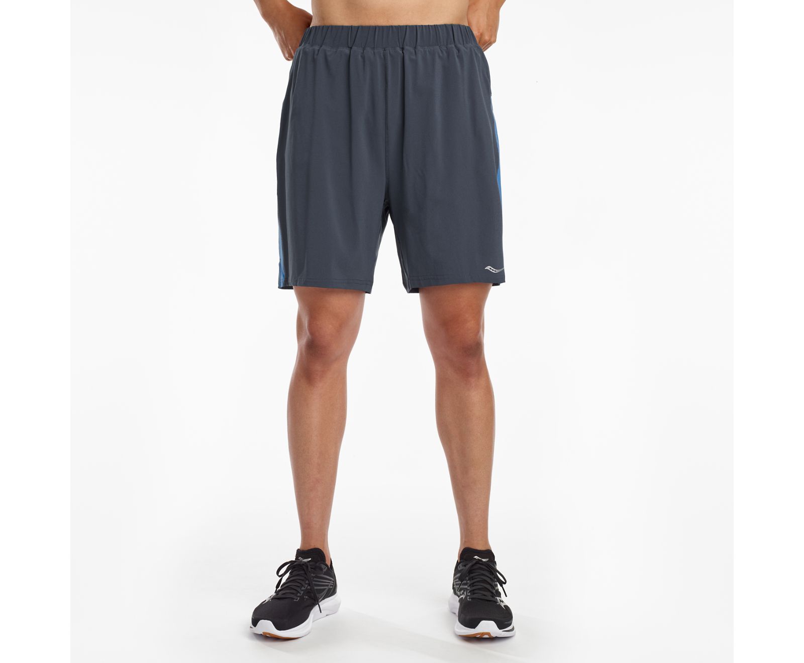 Saucony Outpace 7" Men's Shorts Blue | AU 658ILHS